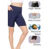 image:imageSTRETCH IS COMFORT Women and Plus Size High Waist Biker Shorts Full and Knee Length Leggings with PocketNavy Tie Dye