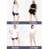 image:imageSTRETCH IS COMFORT Women and Plus Size High Waist Biker Shorts Full and Knee Length Leggings with PocketNavy Tie Dye