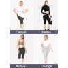 image:imageSTRETCH IS COMFORT Women and Plus Size High Waist Biker Shorts Full and Knee Length Leggings with PocketTeal