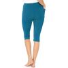 image:imageSTRETCH IS COMFORT Women and Plus Size High Waist Biker Shorts Full and Knee Length Leggings with PocketTeal