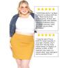 image:imageSTRETCH IS COMFORT Womens Plus High Waist Oh So Soft Essential Mini Skirt  XLarge  3X