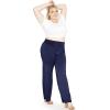 image:imageSTRETCH IS COMFORT Womens Plus Size Palazzo Pants Navy Blue XLarge