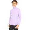 image:imageSTRETCH IS COMFORT Boys Long Sleeve Turtleneck Shirt  Soft Stretchy Lightweight Base Layer Everyday Top  216Lavender