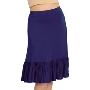 image:imageSTRETCH IS COMFORT Womens Mermaid Ruffle Midi Skirt Navy Blue Large