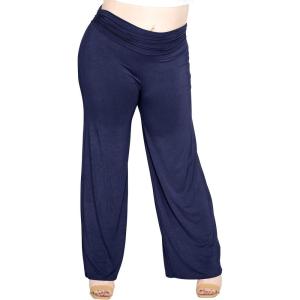 image:imageSTRETCH IS COMFORT Womens Plus Size Palazzo Pants Navy Blue XLarge