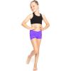 image:imageGirls Nylon Booty Shorts Purple Medium