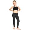 image:imageSTRETCH IS COMFORT Girls 2 Pack Oh So Soft Footless Leggings  Stretchy  Size 214Black  Baige Cheetah
