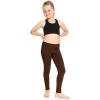 image:imageSTRETCH IS COMFORT Girls 2 Pack Oh So Soft Footless Leggings  Stretchy  Size 214Black  Brown