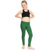 image:imageSTRETCH IS COMFORT Girls 2 Pack Oh So Soft Footless Leggings  Stretchy  Size 214Black  Hunter Green