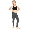 image:imageSTRETCH IS COMFORT Girls 2 Pack Oh So Soft Footless Leggings  Stretchy  Size 214White  Charcoal Grey