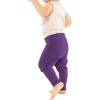 image:imageSTRETCH IS COMFORT Girls Infant Leggings 2Pack Black and Purple 9M
