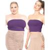 image:imageSTRETCH IS COMFORT Womens Crop Tube Top Purple 2X