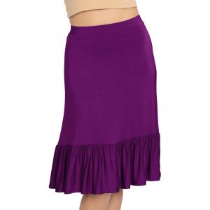 image:imageSTRETCH IS COMFORT Womens Mermaid Ruffle Midi Skirt Purple 3X