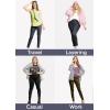 image:imagePlus Size Women Cotton Leggings Full Length Ankle Pants High Waist Stretch and Knee Length Leggings Soft Breathable 1X  10XBeige Jeggings