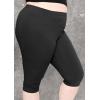 image:imagePlus Size Women Cotton Leggings Full Length Ankle Pants High Waist Stretch and Knee Length Leggings Soft Breathable 1X  10XBlack