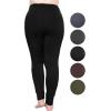 image:imagePlus Size Women Cotton Leggings Full Length Ankle Pants High Waist Stretch and Knee Length Leggings Soft Breathable 1X  10XBlack Pants WPockets