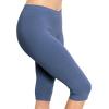 image:imagePlus Size Women Cotton Leggings Full Length Ankle Pants High Waist Stretch and Knee Length Leggings Soft Breathable 1X  10XLight Navy