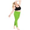 image:imagePlus Size Women Cotton Leggings Full Length Ankle Pants High Waist Stretch and Knee Length Leggings Soft Breathable 1X  10XLime Green
