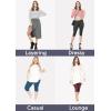 image:imagePlus Size Women Cotton Leggings Full Length Ankle Pants High Waist Stretch and Knee Length Leggings Soft Breathable 1X  10XOlive Green
