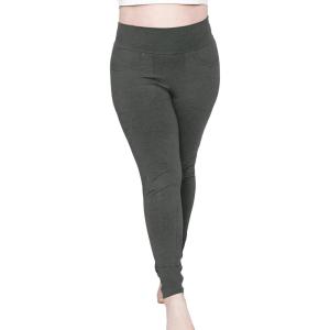 image:imagePlus Size Women Cotton Leggings Full Length Ankle Pants High Waist Stretch and Knee Length Leggings Soft Breathable 1X  10XCharcoal Gray Pants WPockets
