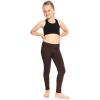 image:imageGirls Cotton Leggings Footless Stretch Leggings for Girls Soft Breathable Kids Pants Toddler Youth Sizes 216Brown