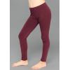 image:imageGirls Cotton Leggings Footless Stretch Leggings for Girls Soft Breathable Kids Pants Toddler Youth Sizes 216Burgundy