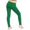 image:imageGirls Cotton Leggings Footless Stretch Leggings for Girls Soft Breathable Kids Pants Toddler Youth Sizes 216Kelly Green