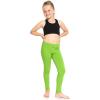 image:imageGirls Cotton Leggings Footless Stretch Leggings for Girls Soft Breathable Kids Pants Toddler Youth Sizes 216Lime Green
