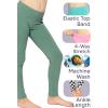 image:imageGirls Cotton Leggings Footless Stretch Leggings for Girls Soft Breathable Kids Pants Toddler Youth Sizes 216Navy 3 Pack