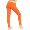 image:imageGirls Cotton Leggings Footless Stretch Leggings for Girls Soft Breathable Kids Pants Toddler Youth Sizes 216Orange