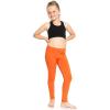 image:imageGirls Cotton Leggings Footless Stretch Leggings for Girls Soft Breathable Kids Pants Toddler Youth Sizes 216Orange