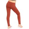 image:imageGirls Cotton Leggings Footless Stretch Leggings for Girls Soft Breathable Kids Pants Toddler Youth Sizes 216Rust
