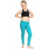 image:imageGirls Cotton Leggings Footless Stretch Leggings for Girls Soft Breathable Kids Pants Toddler Youth Sizes 216Turquoise