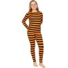 image:imageOh So Soft Printed Girls Leggings  Kids Toddler Stretch Toddler Leggings  Youth Girls Size 2T  14Black and Orange Stripes