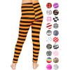 image:imageOh So Soft Printed Girls Leggings  Kids Toddler Stretch Toddler Leggings  Youth Girls Size 2T  14Black and Orange Stripes