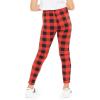 image:imageOh So Soft Printed Girls Leggings  Kids Toddler Stretch Toddler Leggings  Youth Girls Size 2T  14Buffalo Plaid Red