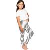 image:imageOh So Soft Printed Girls Leggings  Kids Toddler Stretch Toddler Leggings  Youth Girls Size 2T  14Nautical Black Stripes