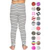 image:imageOh So Soft Printed Girls Leggings  Kids Toddler Stretch Toddler Leggings  Youth Girls Size 2T  14Nautical Black Stripes