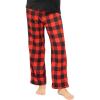 Red Plaid Straight Leg