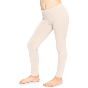 image:imageGirls Cotton Leggings Footless Stretch Leggings for Girls Soft Breathable Kids Pants Toddler Youth Sizes 216Offwhite