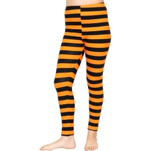 image:imageOh So Soft Printed Girls Leggings  Kids Toddler Stretch Toddler Leggings  Youth Girls Size 2T  14Black and Orange Stripes