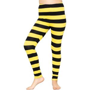 image:imageOh So Soft Printed Girls Leggings  Kids Toddler Stretch Toddler Leggings  Youth Girls Size 2T  14Black and Yellow Stripes