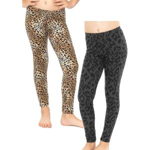 image:imageOh So Soft Printed Girls Leggings  Kids Toddler Stretch Toddler Leggings  Youth Girls Size 2T  14Brown Cheetah  Black Cheetah