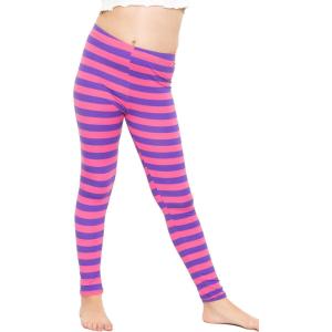 image:imageOh So Soft Printed Girls Leggings  Kids Toddler Stretch Toddler Leggings  Youth Girls Size 2T  14Pink Purple Stripes