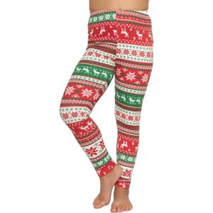image:imageOh So Soft Printed Girls Leggings  Kids Toddler Stretch Toddler Leggings  Youth Girls Size 2T  14Red Reindeer