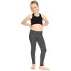 image:imageGirls Cotton Leggings Footless Stretch Leggings for Girls Soft Durable Kids Pants Toddler Youth Sizes 216Charcoal Gray