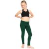 image:imageGirls Cotton Leggings Footless Stretch Leggings for Girls Soft Durable Kids Pants Toddler Youth Sizes 216Hunter Green