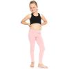 image:imageGirls Cotton Leggings Footless Stretch Leggings for Girls Soft Durable Kids Pants Toddler Youth Sizes 216Light Pink