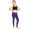 image:imageGirls Cotton Leggings Footless Stretch Leggings for Girls Soft Durable Kids Pants Toddler Youth Sizes 216Purple