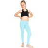 image:imageGirls Cotton Leggings Footless Stretch Leggings for Girls Soft Durable Kids Pants Toddler Youth Sizes 216Sky Blue